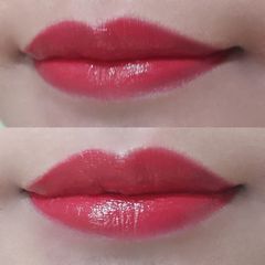Son Kanebo Kate Color Highvision Rouge, chất kem lì, sắc đỏ hồng RD-1