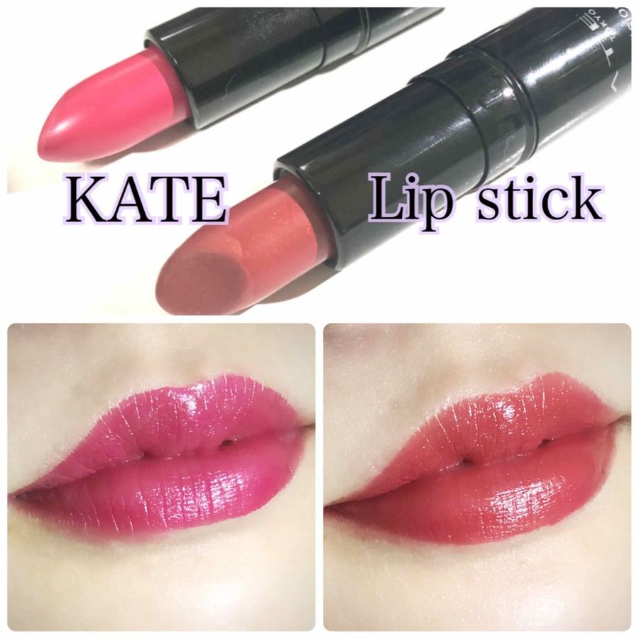 Son Kanebo Kate Color Highvision Rouge, chất kem lì, hồng Fuchsia RS-2