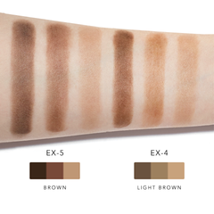 Bột vẽ mày Kanebo Kate Designing Eyebrow kèm gương, cọ, #EX-5 nâu đậm