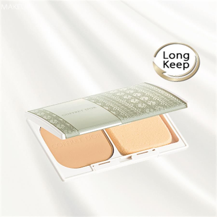 Phấn Kanebo Coffret D'or Silk F Pact UV che phủ cao, bền màu, kìm dầu (tông sáng OC-B)