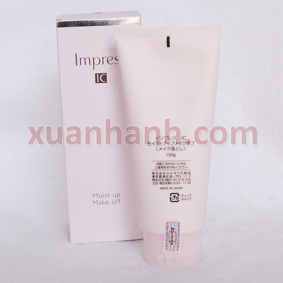 Kem tẩy trang Kanebo Impress IC Moist up Make off tẩy sạch, dưỡng ẩm chống lão hóa
