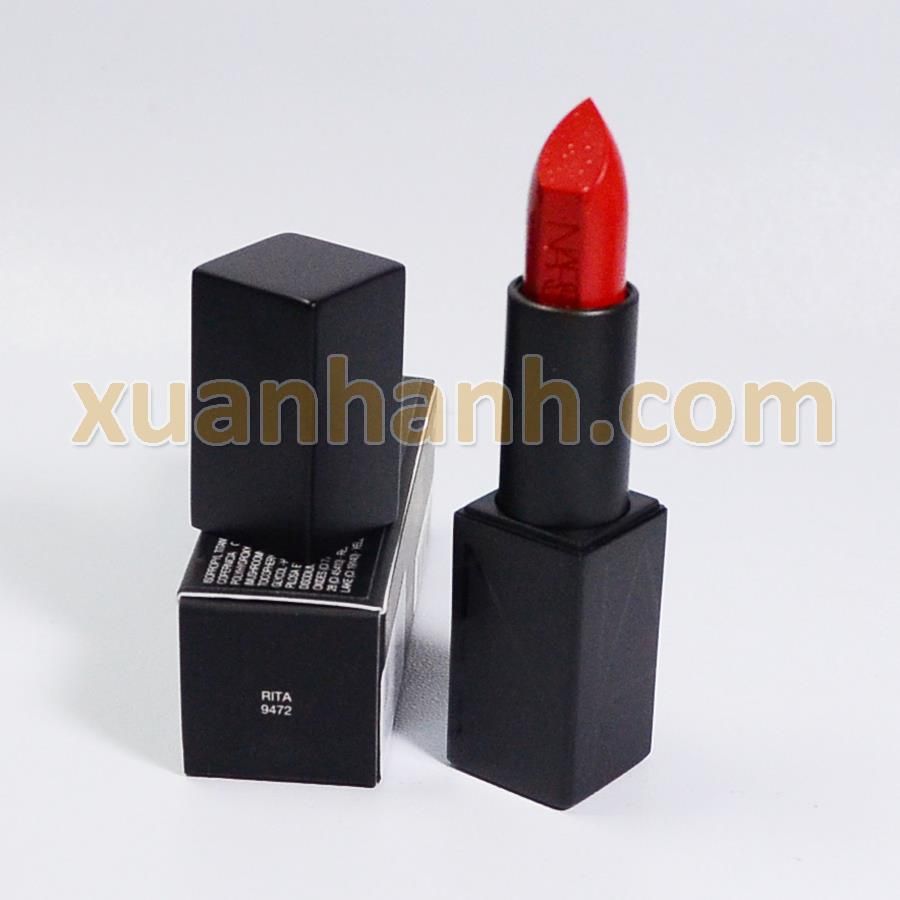 Son Nars Audacious chất kem mềm, che phủ tốt, bám màu #Rita