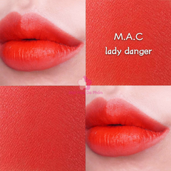 Son Mac Retro Matte Lipstick son lì, bám màu tốt #607 Lady Danger cam đỏ