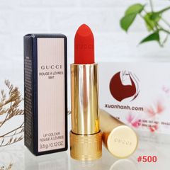 Son Gucci Rouge À Lèvres Mat #500 Odalie Red, cam đỏ tươi trẻ, năng động