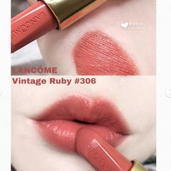 Son Lancome L'absolue Rouge Ruby Cream #306 Vintage Ruby nude ấm thời thượng