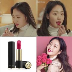 Son Lancome L'absolu Rouge 378 Rose son cao cấp, matte hồng hoa đậm