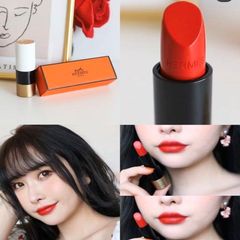 Son Hermes Rouge Matte Lipstick cam đỏ tươi trẻ, năng động #53 Rouge Orange