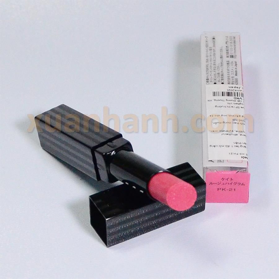 Son Kanebo Kate Rouge Luster son dưỡng mềm môi nhũ nhẹ hồng coral PK1