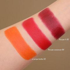 Son Hermes Rouge Matte Lipstick cam chuẩn tươi tắn, trẻ trung #33 Orange Boite (New)