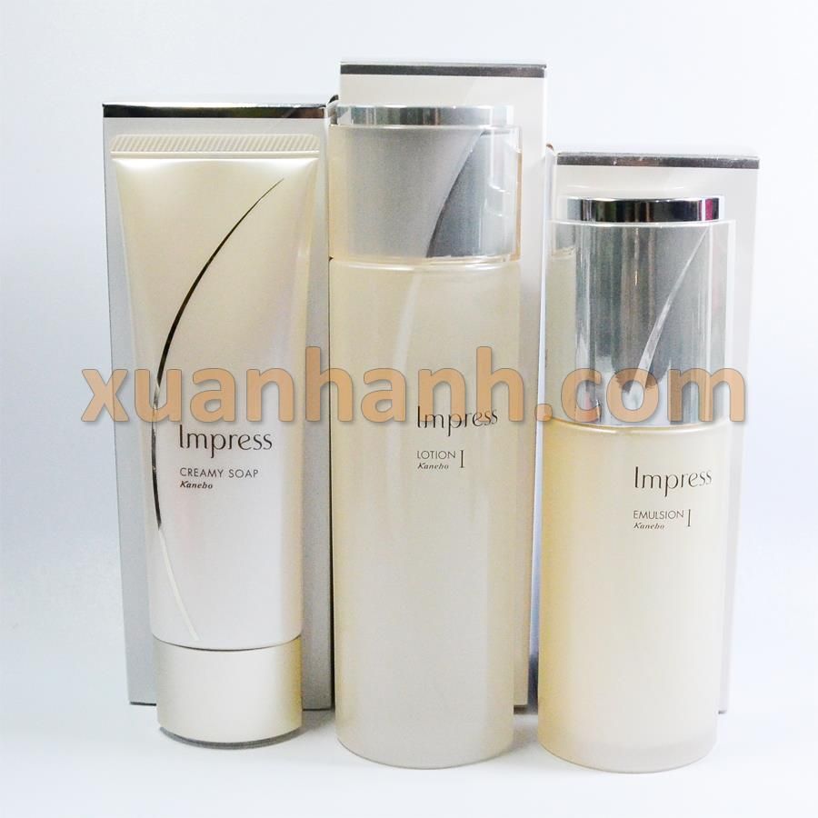 Bộ Kanebo Impress dưỡng trắng, chống lão hóa cao cấp với 3step cơ bản (3sp)