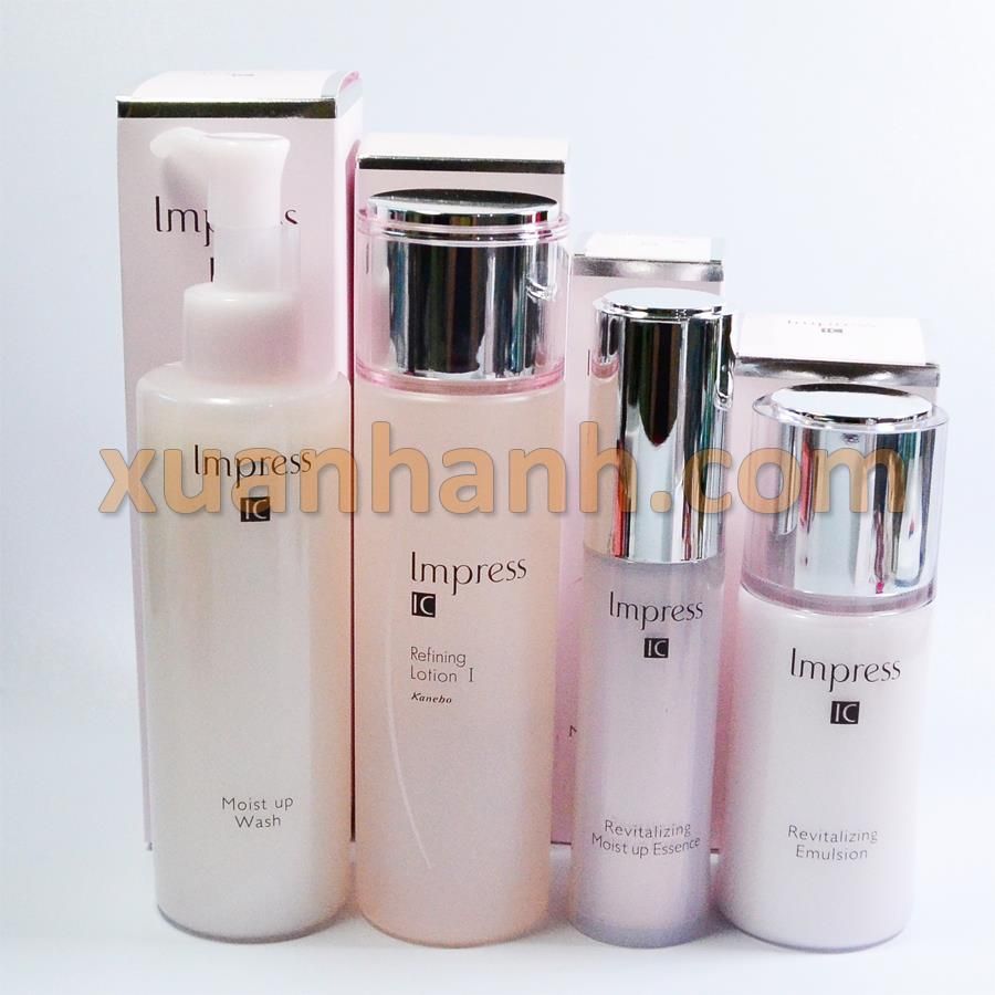 Bộ Kanebo Impress IC Revitalizing chống lão hóa, trẻ hóa da mặt, dưỡng ẩm 4sp