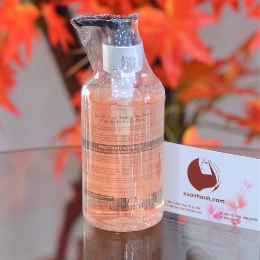 Sữa tắm Om Fountain La Vie En Rose hương thơm ngọt dịu từ hương hoa 250ml