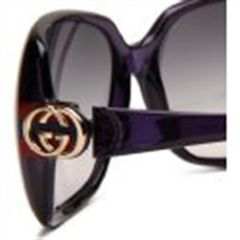 Kính nữ Gucci bản rộng che mặt, rất sang trọng, sành điệu, màu khói tím