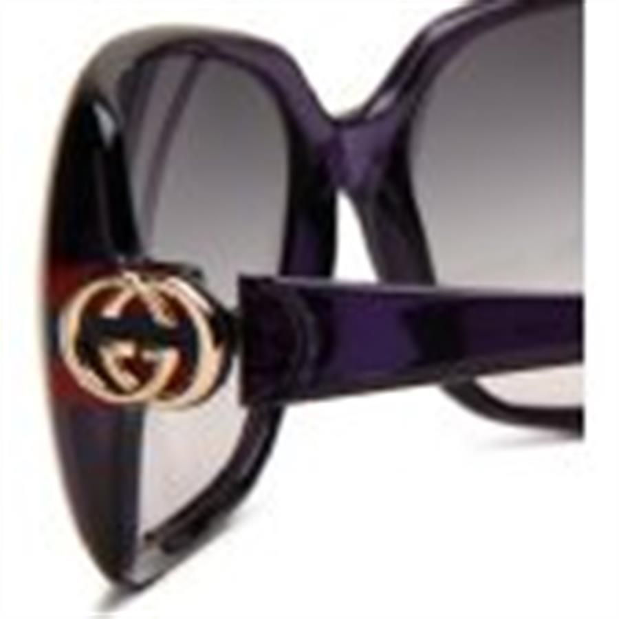 Kính nữ Gucci bản rộng che mặt, rất sang trọng, sành điệu, màu khói tím