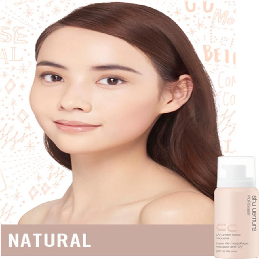 CC bọt Shu Uemura UV Under Base Mousse SPF35, Beige sáng tự nhiên