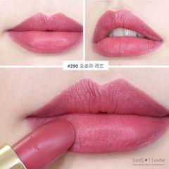 Son Lancome L'absolu Rouge 290 Poeme Matte chất lì hồng môi pha đất.
