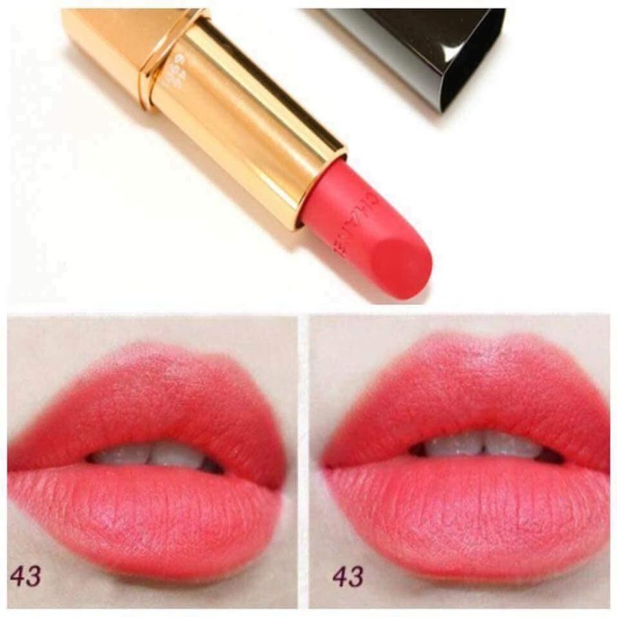 Son Chanel Rouge Allure Velvet son lì, lâu trôi, lên màu tốt #43 hồng coral ( unbox)