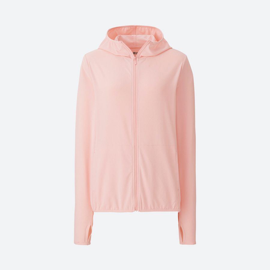 Áo chống nắng Uniqlo Airism UV Cut 2017, 10 Pink, size L, mát, thời trang