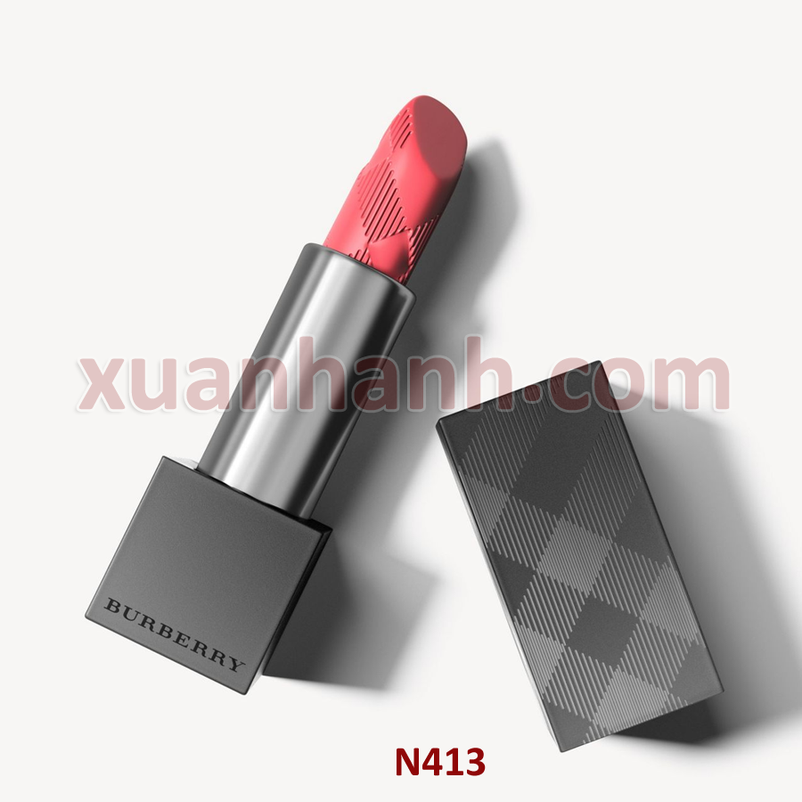 Son Burberry Burberry 413 Pomgranate Pink dòng lì tông hồng cam pha đất nhẹ