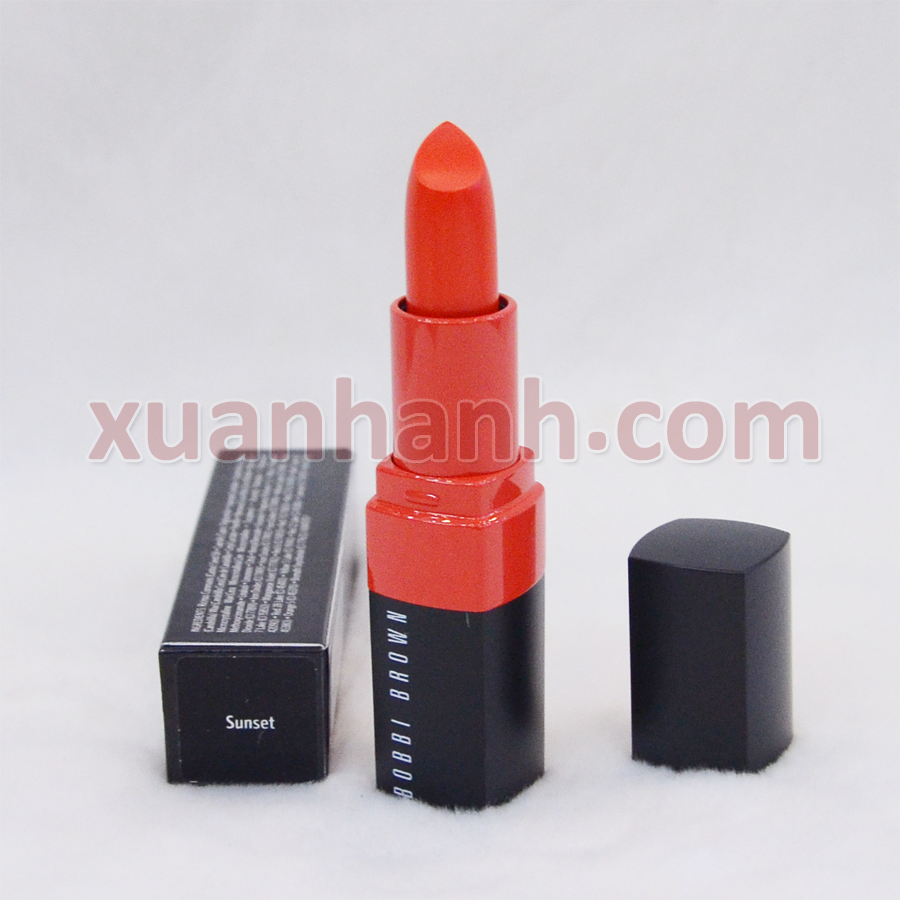 Son Bobbi Brown Crushed Lip Color bán lì, mềm lâu trôi, cam tươi Sunset