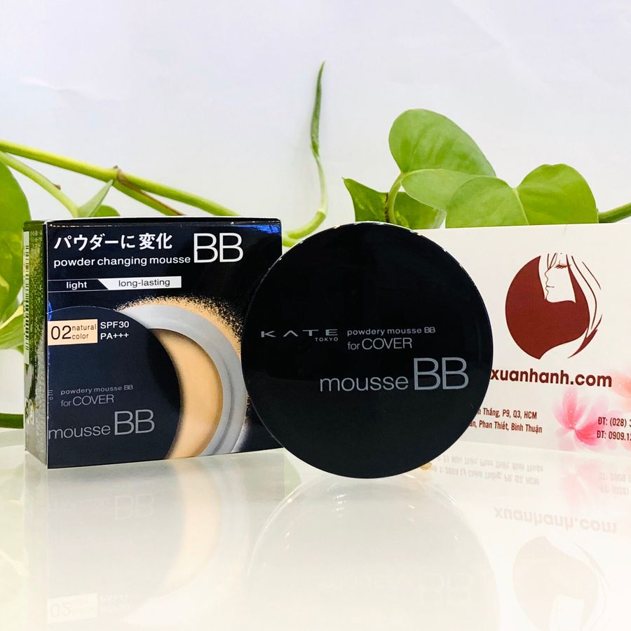BB Mousse Kanebo Kate Power: Kem BB dạng mousse nhẹ tênh, 02: be tự nhiên