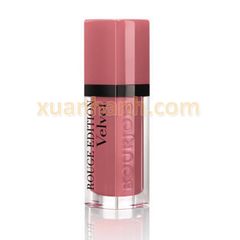 Son Bourjois Rouge Edition Velvet chất kem, bám môi, lì #07 Nude-Ist, hồng nude