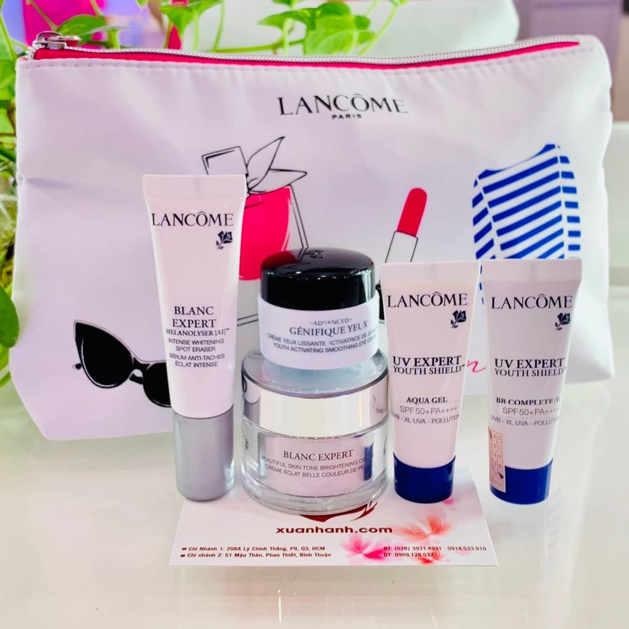 Set Lancome Blanc Expect dưỡng trắng sáng đều màu da, bảo vệ da 6 sản phẩm