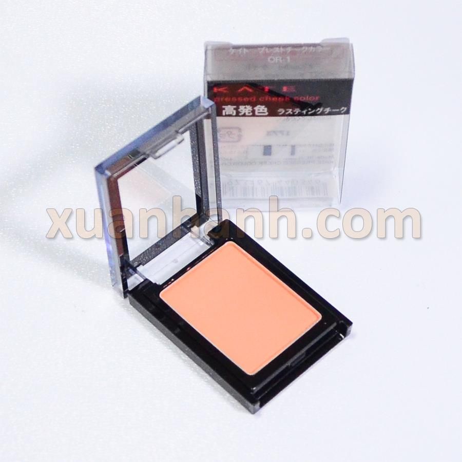Phấn má hồng Kanebo Kate cam sữa tự nhiên, matte da không nhũ OR1