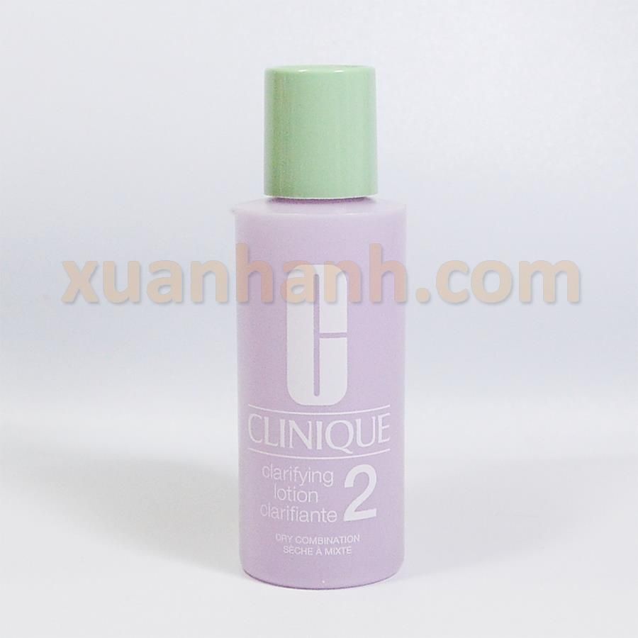 Toner Clinique Clarifying Lotion 2 nước hoa hồng cho da hỗn hợp khô, khô 60ml