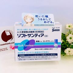 Nước mắt nhân tạo Santen Soft Santear Nhật Bản set 5mlx4 lọ