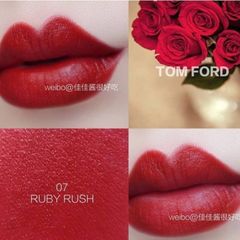 Son Tom Ford Lip Color Matte dòng son lì thượng hạng đỏ Ruby, #07 Ruby