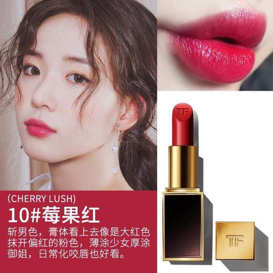 Son Tom Ford Lip Color Matte dòng son lì thượng hạng đỏ chery #10 Cherry Lush