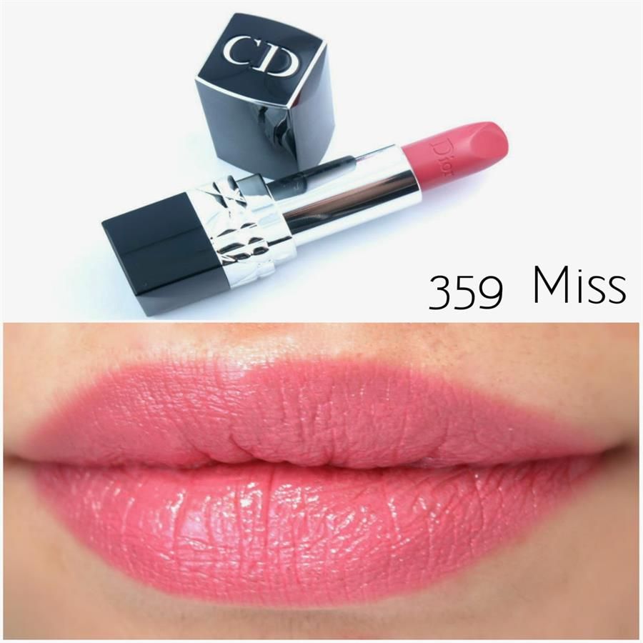 Son Dior Rouge 359 Miss chất kem, cover tốt, bám màu, hồng đất nhẹ