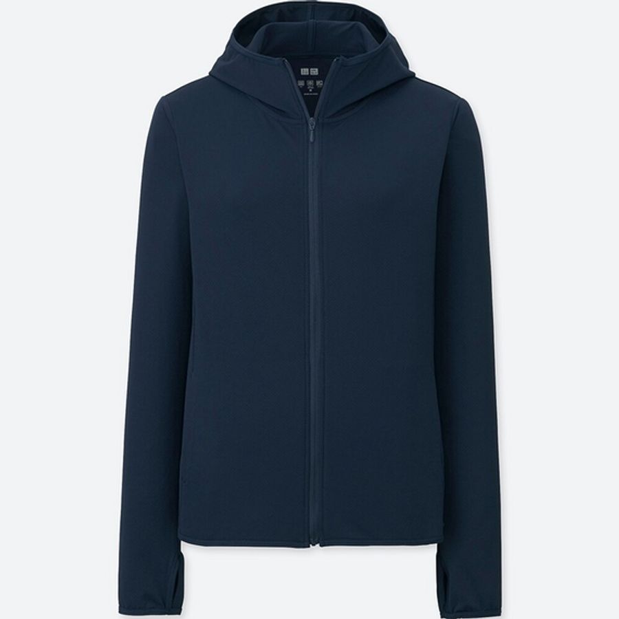 Áo chống nắng Uniqlo Airism UV Cut thun lạnh, 69 Navy size M