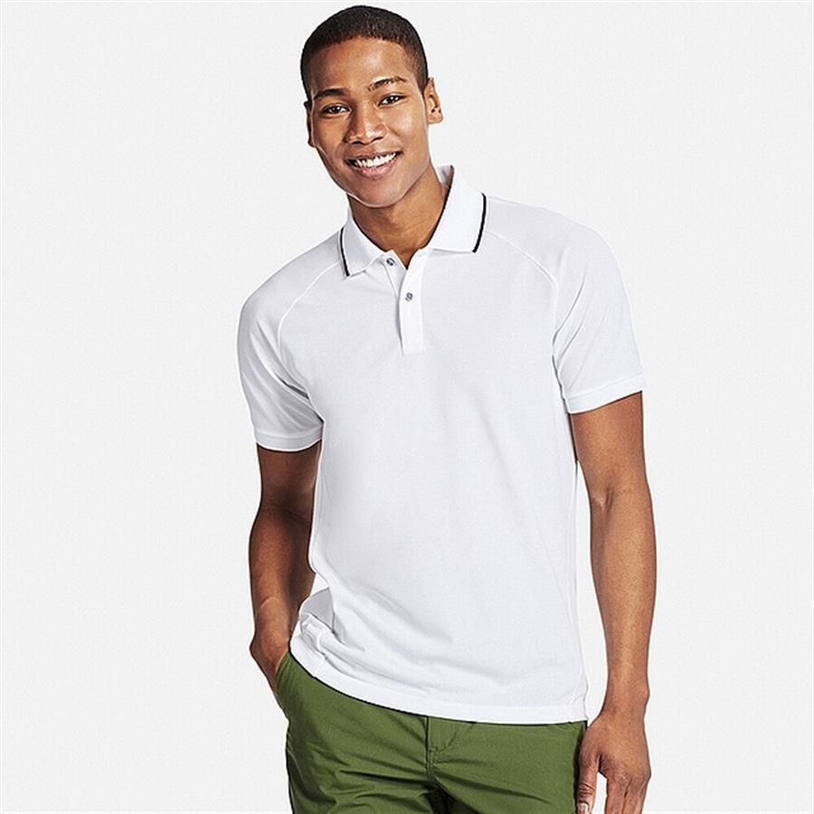 Áo thun nam Uniqlo Polo Shirt Nhật Bản lịch sự, nam tính, 00 white, size M
