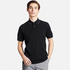 Áo thun nam Uniqlo Polo Shirt Nhật Bản nam tính, 09 Black size L 