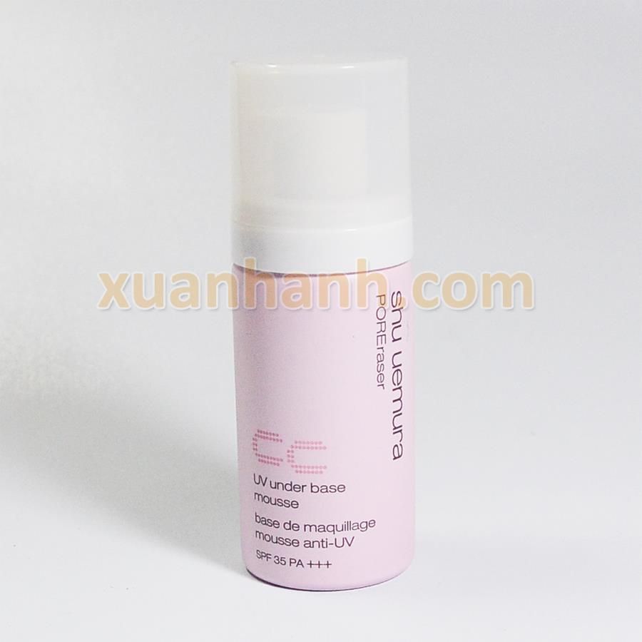CC bọt Shu Uemura UV Under Base Mousse SPF35, Pink trắng hồng, 30g