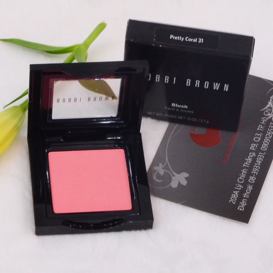 Phấn má hồng Bobbi Brown #Pretty Coral 31 cam san hô, matte hoàn toàn