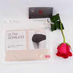 Quần chip Uniqlo Ultra Seamless đúc không viền, không đường may, size L, Beige