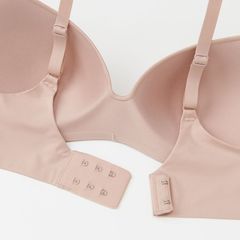Áo ngực Uniqlo Wireless Bra Beauty Light không viền, không gọng, size 75/80, Beige (New)