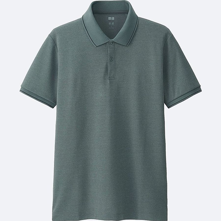 Áo thun nam Uniqlo Polo Shirt Nhật Bản lịch sự, nam tính, 04 Gray, size M