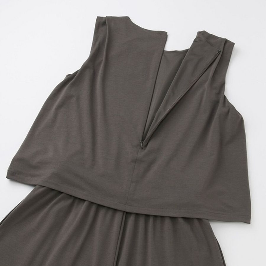 Bộ Uniqlo chất thun lạnh dày, tôn dáng, giấu bụng, ống rộng thoải mái Size S-Dark Gray.
