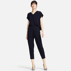 Bộ Uniqlo chất thun lạnh dày, tôn dáng, giấu bụng, thoải mái, Size S-Navy.