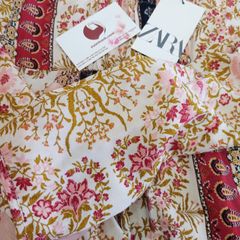 Váy ZARA Midi họa tiết thổ cẩm trẻ trung, năng động, nữ tính