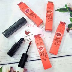 Son kem lì Kate Lip Monster Souffle Matte lì mịn, lâu trôi, #M01 - Đỏ cam đất (New)