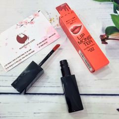 Son kem lì Kate Lip Monster Souffle Matte lì mịn, lâu trôi, #M02 - Cam san hô (New)