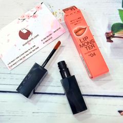 Son kem lì Kate Lip Monster Souffle Matte lì mịn, lâu trôi, #M04 - Cam gạch (New)